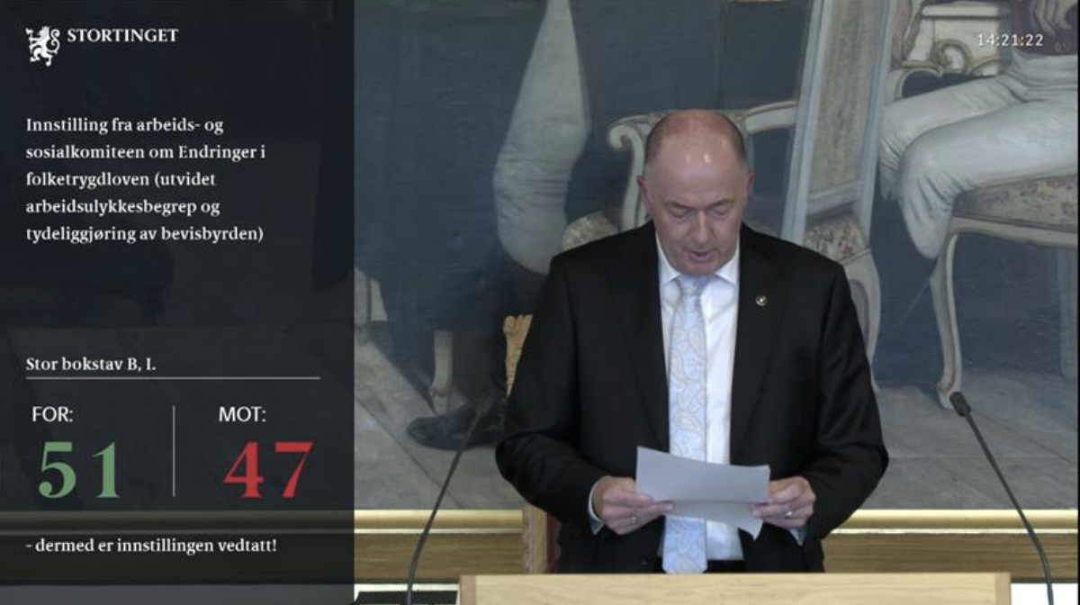 Votering yrkesskade