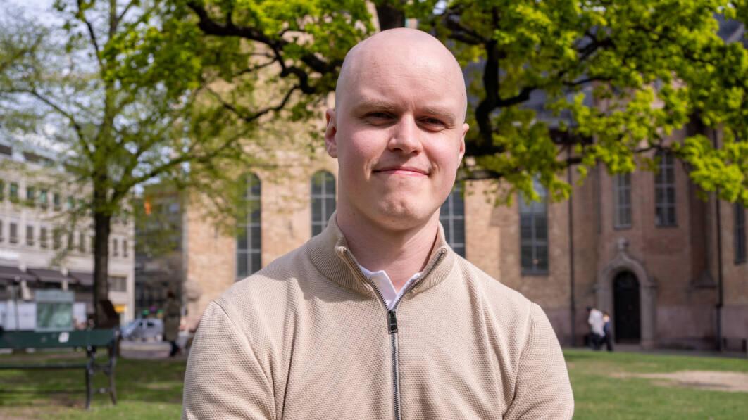 Sindre Østnor (28) er ny ansatt i BFO (Foto: Øyvind Førland Olsen/Offisersbladet).