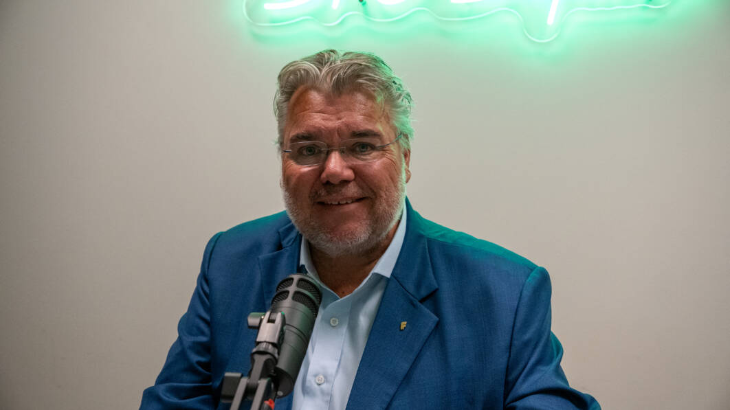 Stortingspolitiker Morten Wold (FrP) var gjest i BFO Befaler. Han ønsker en kraftigere og hurtigere styrking av Forsvaret (Foto: Øyvind Førland Olsen/Offisersbladet). .