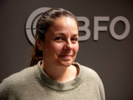 Stine Holth Fjuk (37) er kompetanseutvikler i Befalets Fellesorganisasjon (Foto: Øyvind Førland Olsen/Offisersbladet).