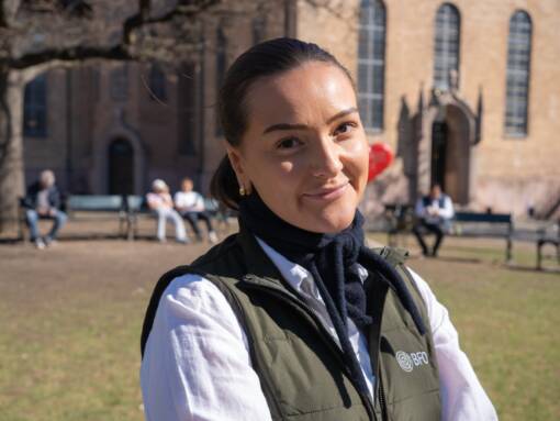 Rebecca Bruteig er ny markedsfører i Befalets Fellesorganisasjon (Foto: Øyvind Førland Olsen/Offisersbladet).